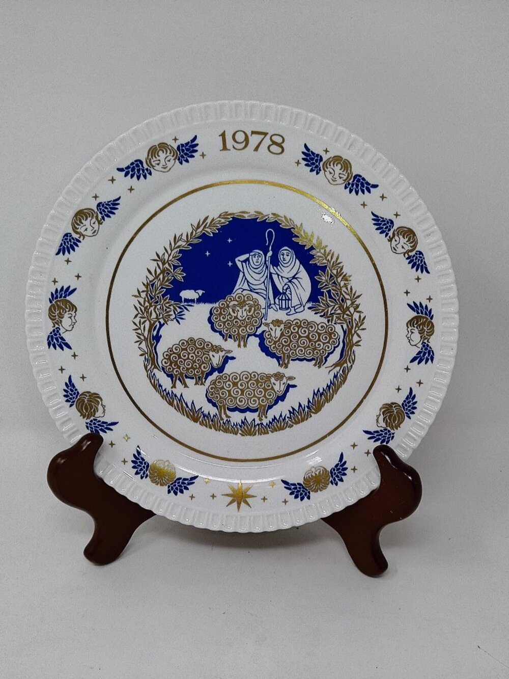 Vintage Collectors Spode Twelve Days OF Christmas Plate Nativity Sheep Design